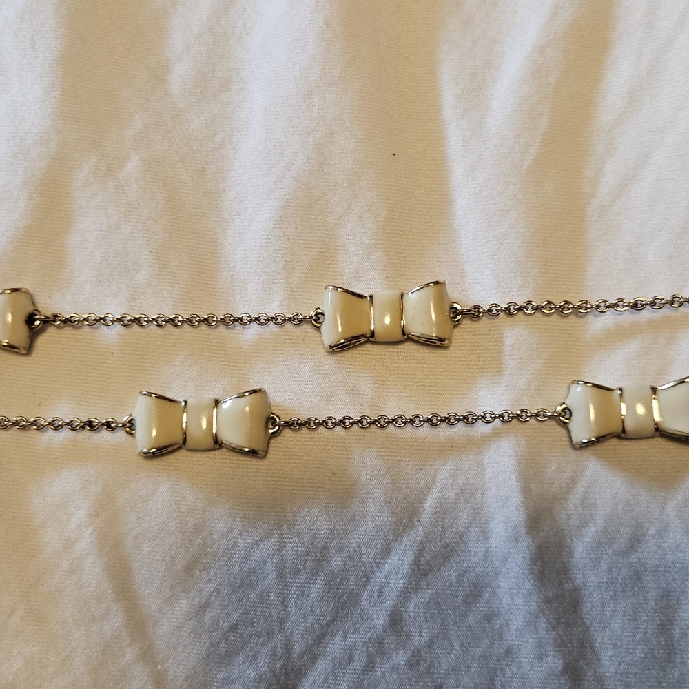 Kate Spade necklace bows